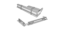 Ramki montażowe, wykonane ze stali ocynkowanej, do szybkiego i łatwego montażu kratek wentylacyjnych